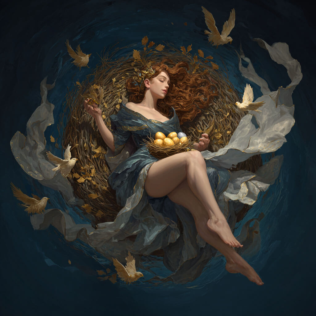 Ilmatar, Maiden of the Air, Goddess of Creation