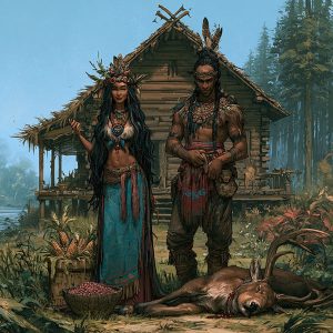 Kana'ti, the Lucky Hunter, and Selu, the Corn Mother
